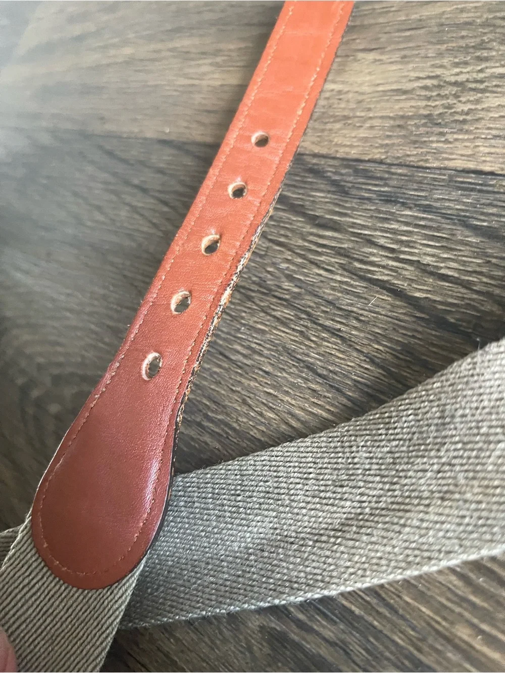 Vintage Dooney & Bourke Wool Surcingle Belt